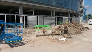 MILD STEEL GATES FOR NEW ENTRANCE ON ETIHAD EXTENSION